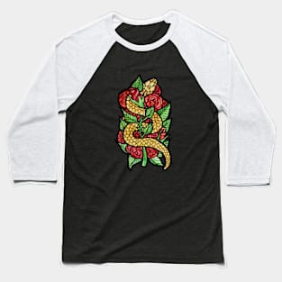 Rose Snake Baseball T-Shirt